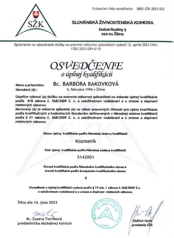 Certifikát 13